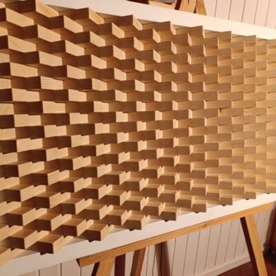 Mosaico de madera natural