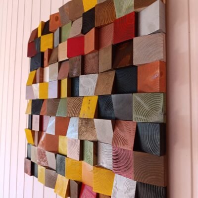 Arte de madera multicolor, Decoración del hogar