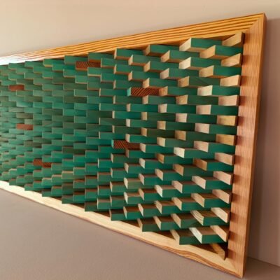 Panel 3D Verde Menta